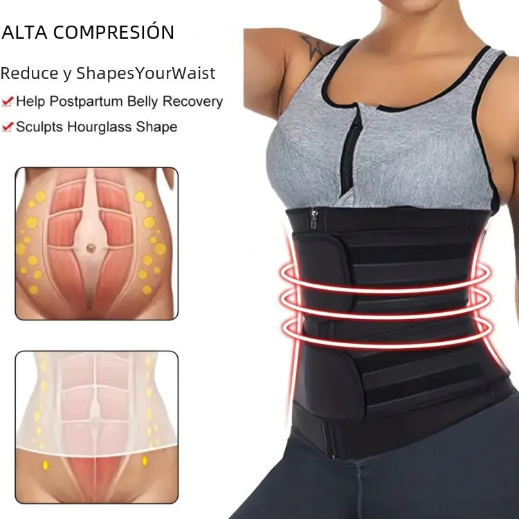 Glutezza Fit Curve – Faja Ajustable de Alta Compresión